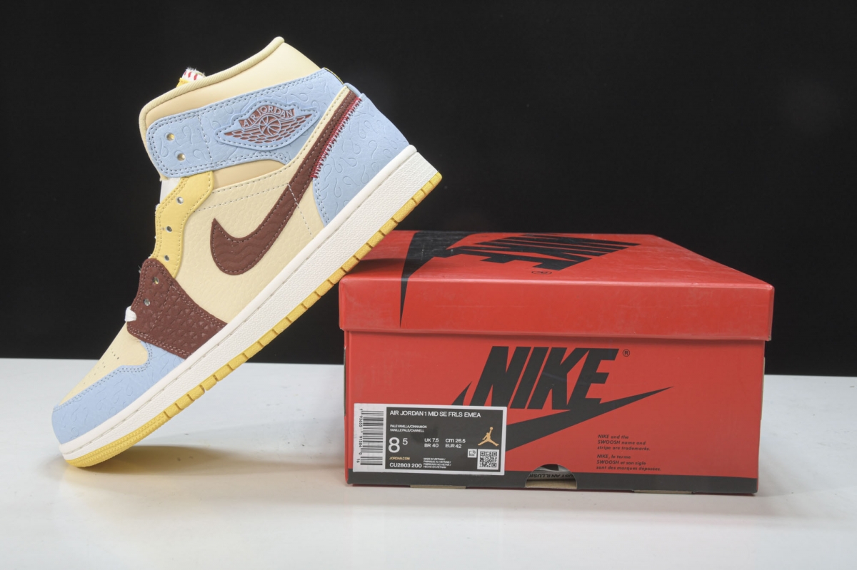 jordan 1 mid se fearless Ma*s*n chateau rouge