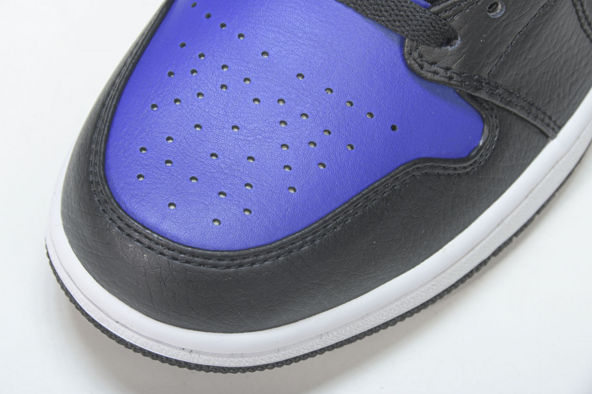 Jordan 1 Mid Hyper Royal Tumbled Leather