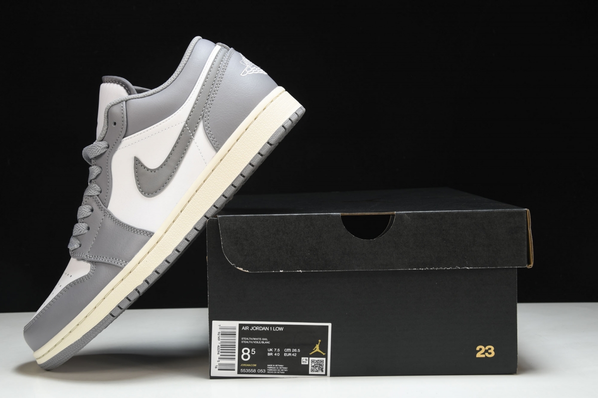 Jordan 1 Low Vintage Stealth Grey